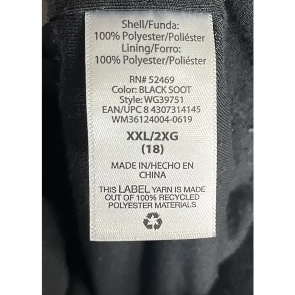 Girls Wonder Nation Faux Fur Jacket Black 2XL 18 Women’s Small Whimsygoth